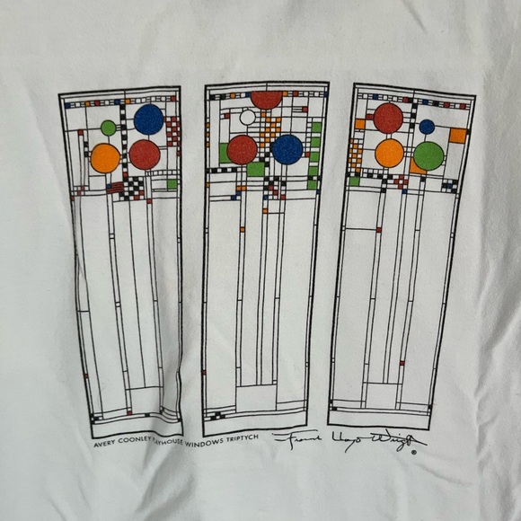 Frank Lloyd Wright “Coonley Playhouse” Adult Men’s Size XL T-shirt - Picture 4 of 4